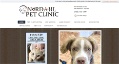 Desktop Screenshot of nordahlpetclinic.com