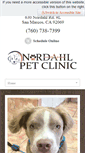 Mobile Screenshot of nordahlpetclinic.com